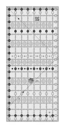 Creative Grids Quilt Ruler 8.5x18.5 inch clear acrylic with non-slip grip and precise quilting measurements