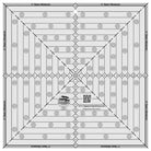 Creative Grids Quilt Ruler 12-1/2in Square transparent acrylic with non-slip grip and precise markings for quilting and fussy cutting