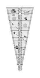 Creative Grids Quilt Ruler 22-1/2 Degree Triangle acrylic quilting ruler with non-slip grip and precision markings for sewing and patchwork.