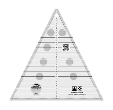 Creative Grids Quilt Ruler triangle squared acrylic quilting ruler with non-slip grip and precise measurements
