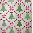 Candy Christmas Quilt Kit throw size 58x72 with Merrily on High holiday fabric by Sweetfire Road