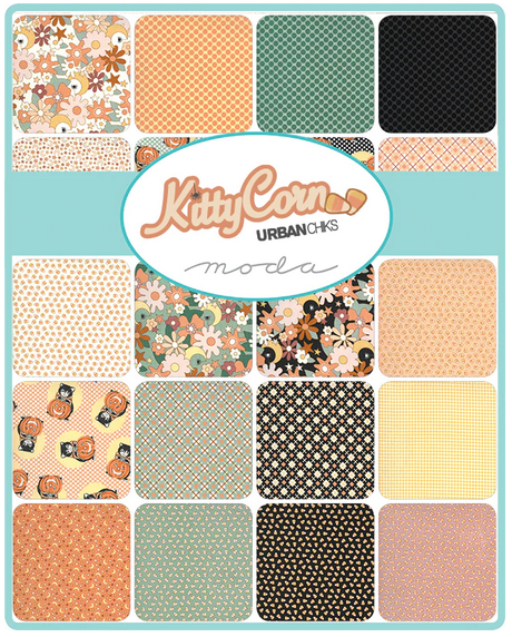 Kitty Corn Charm Pack by Urban Chiks for Moda bellarosequilts