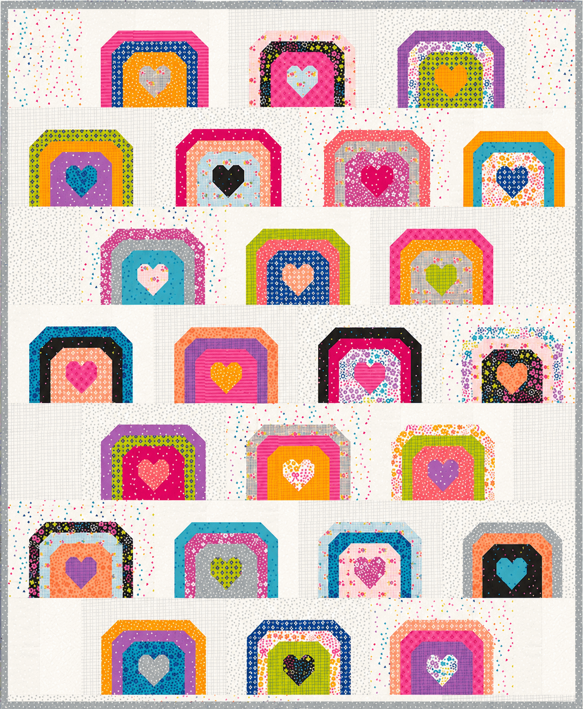 Bright Hope Quilt Kit pre-order with 24 fat quarters and Maker’s Delight pattern by Chrissy Lux