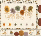Thankful Table Topper and Runner Kit featuring Windfall fabric by Fancy That Design House for Moda Fabrics on a decorated table