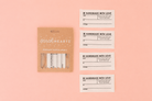 Sarah Hearts Organic Cotton Write-In Labels for quilts, 4 soft washable sew-in labels for personalized quilt details