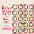 Disco Stars Quilt Kit 60x75.5 featuring Merry Happy fabric by Kimberly Kight and pattern by Modernly Morgan