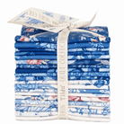 Something Blue Fat Eighth Bundle by Tilda featuring coordinated blue floral and decorative fabric patterns