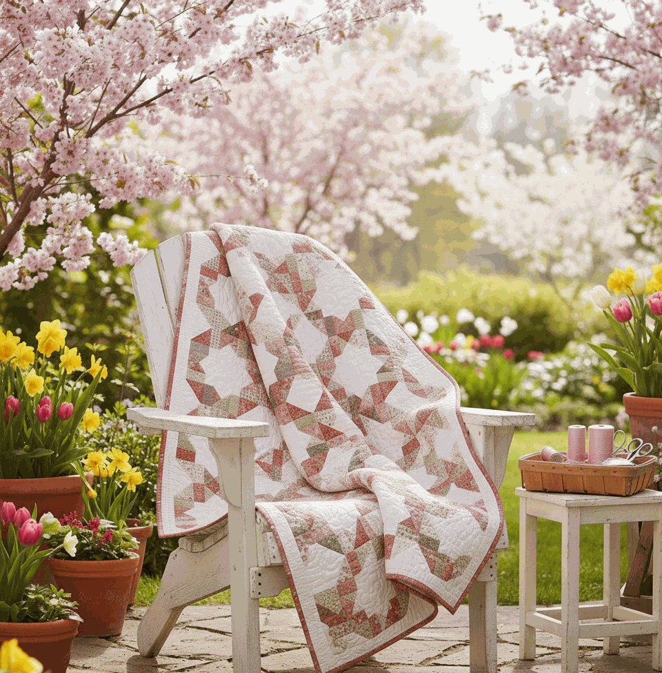 Circlets Quilt Kit featuring Poinsettia & Pear quilt top with fabric and pattern by Sherri & Chelsi for Moda Fabrics Pre-Order