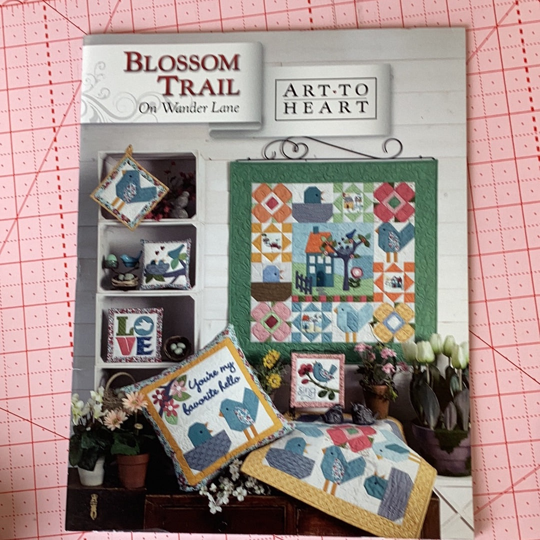 Book B4-Blossom Trail sale printed quilt book cover image