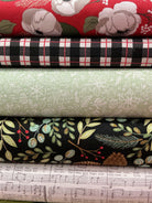 Christmas 5 Yard Bundle of coordinating fabric cuts