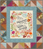 Easy Panel Quilt Kit featuring Things Above panel and Unity layer cake fabrics, 63.5" x 72.5" quilt top and binding