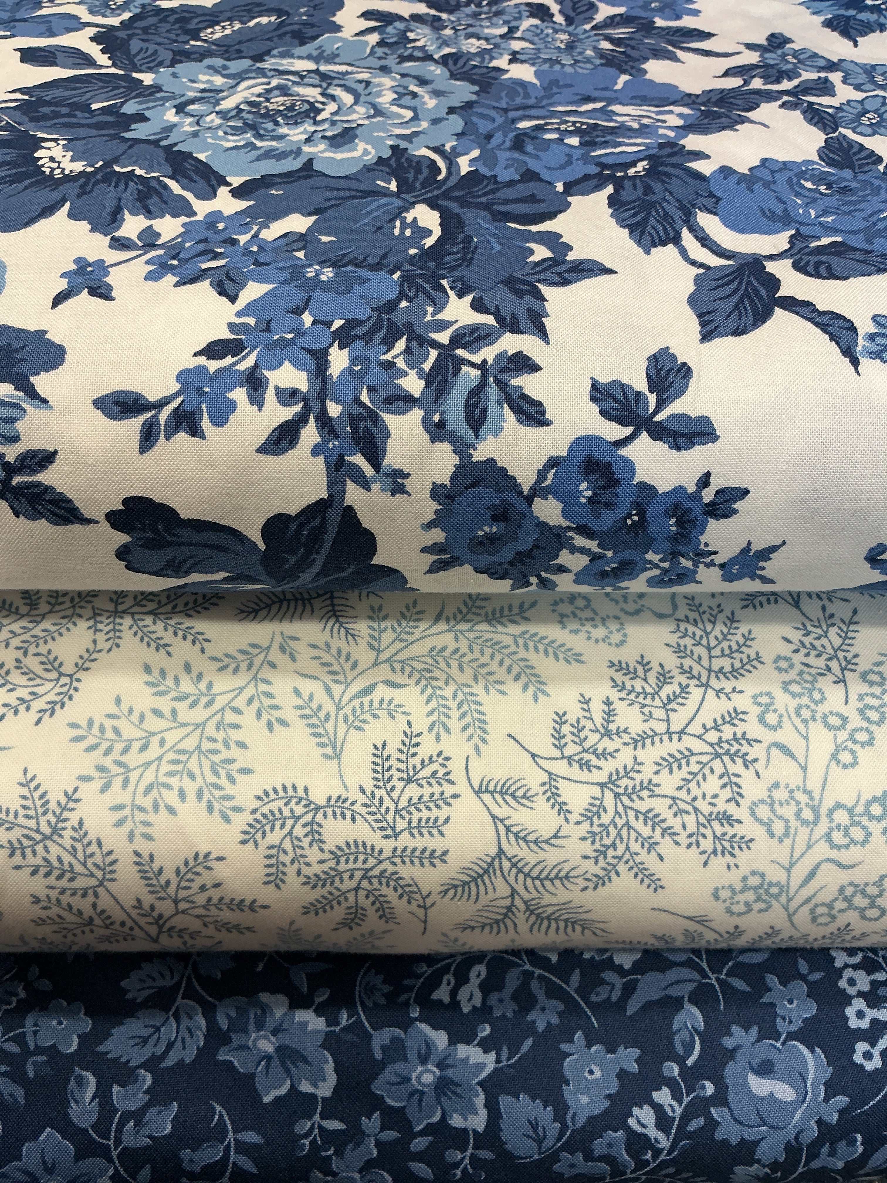 3 Yard Quilt Bundle featuring three coordinating Bella Rose Quilts fabrics for quilting and sewing projects
