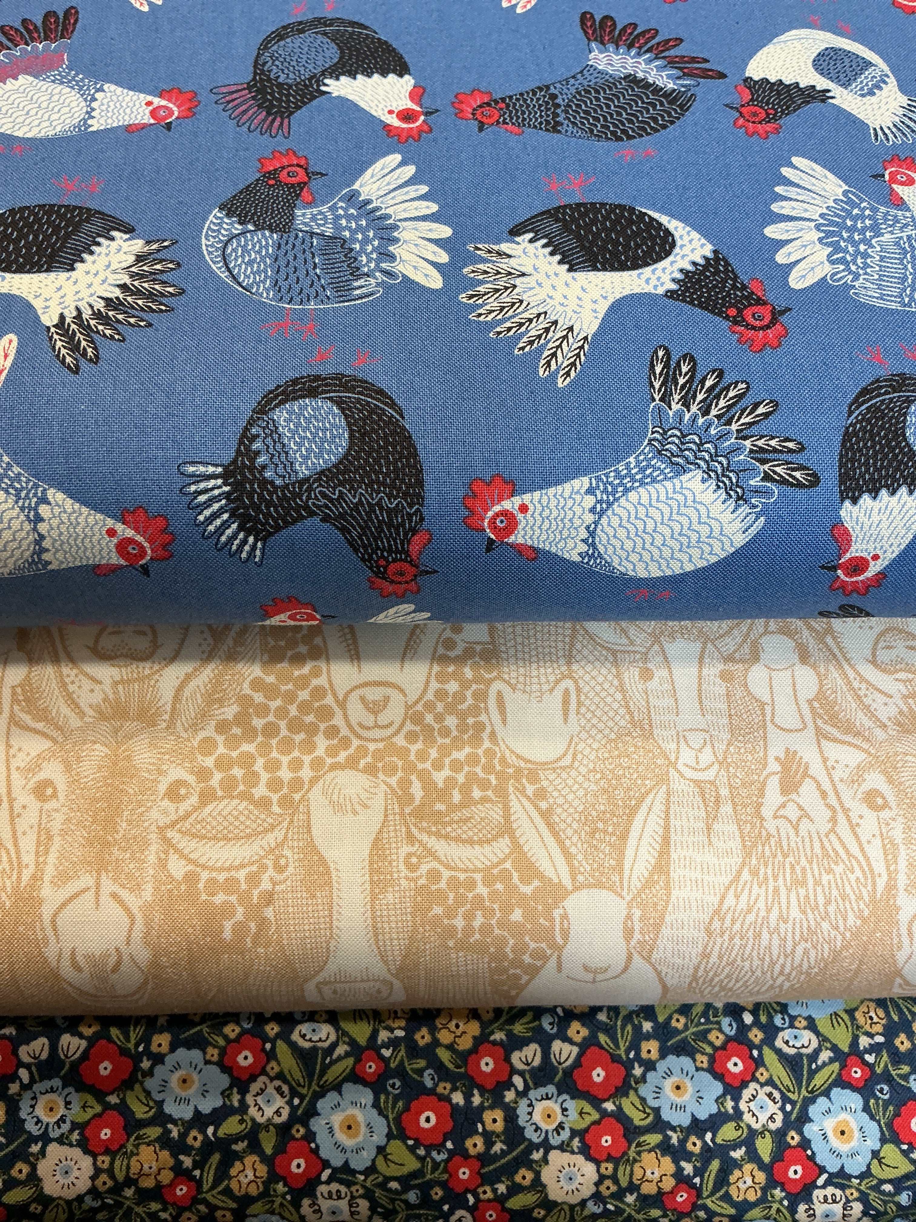 3 Yard Quilt Bundle with three coordinating fabrics from Bella Rose Quilts for quilting and sewing projects