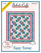 Topsy Turvey Pattern quilt design by Fabric Cafe with step-by-step assembly instructions