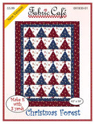 PATTERN Christmas Forest quilt pattern by Fabric Cafe with assembly diagram and step-by-step directions