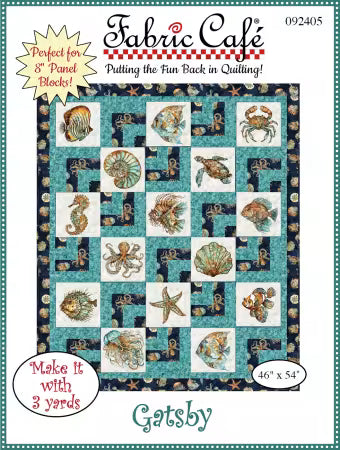 PATTERN Gatsby FC92405 quilt pattern by Fabric Cafe with step-by-step assembly instructions