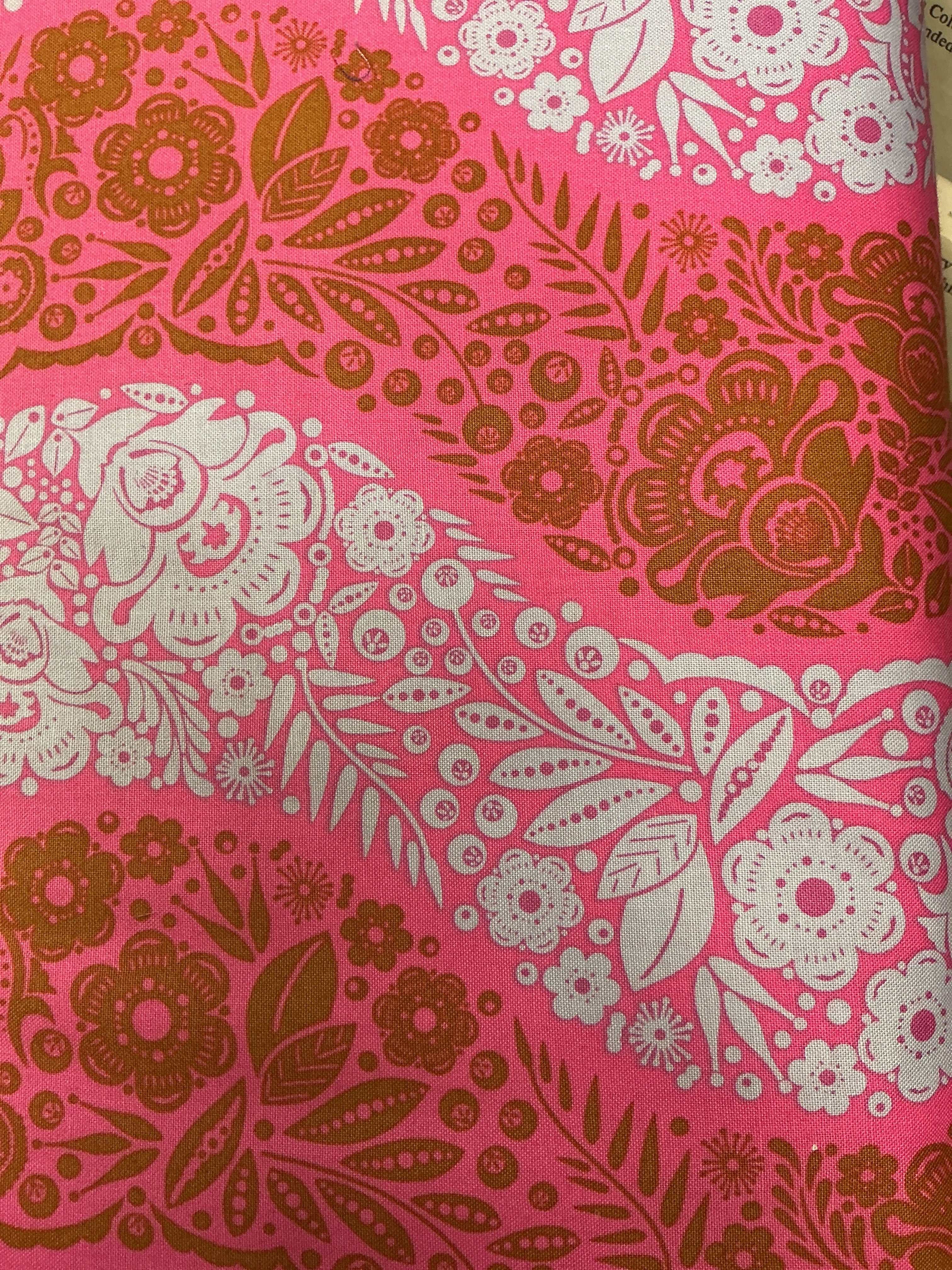 End of Bolt Sale 167 fabric 3 3/8 yards colorful pattern