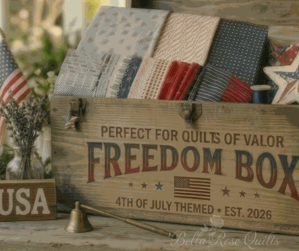 Freedom 4th of July Box 2026 patriotic quilt kit for Independence Day Quilts of Valor