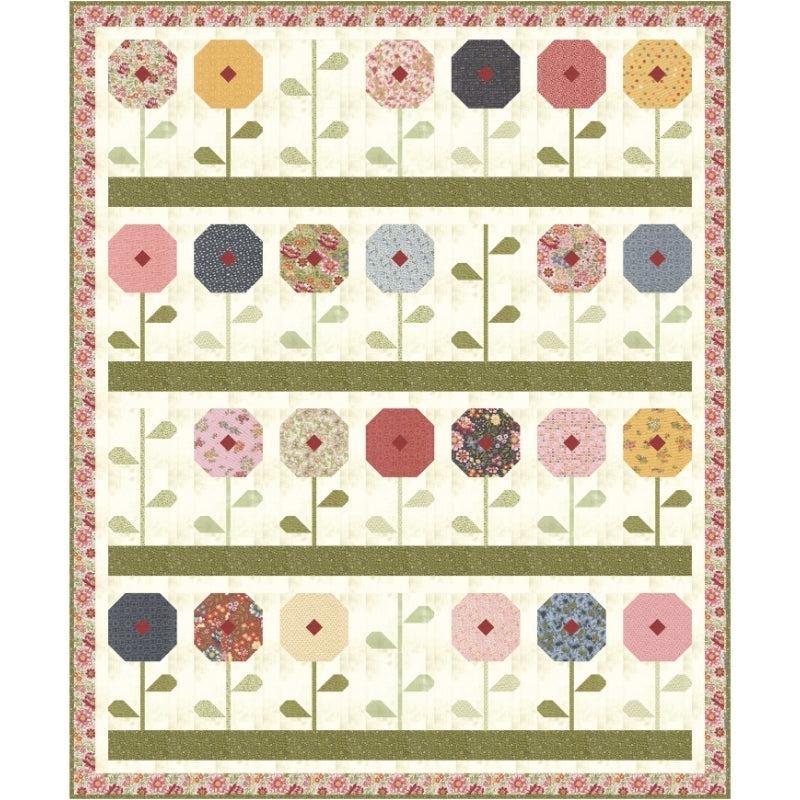 Daisy Dot Quilt Kit featuring FieldRush fabric by BasicGrey for a 76" x 92" quilt top