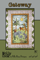 Gateway Pattern printed quilt design featuring jungle animals by Villa Rosa Designs