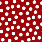 Snow Crew Minky Dots red fabric with white textured polka dots by Barb Tourtillotte for Henry Glass & Co.