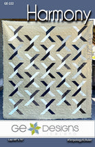 Harmony strip pattern quilt made with 2-1/2 inch fabric strips in various sizes