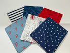 M50 Happy Go Lucky Quarter-Yard Fabric Bundle 009 colorful patterns