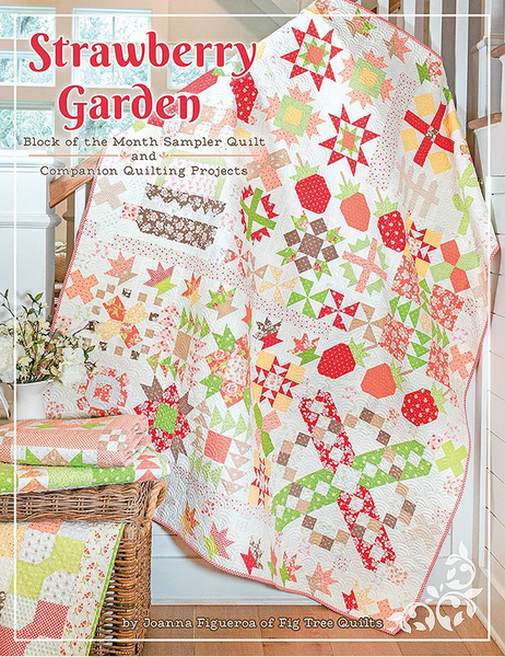 Strawberry Garden Quilt Book featuring Jelly & Jam by Fig Tree