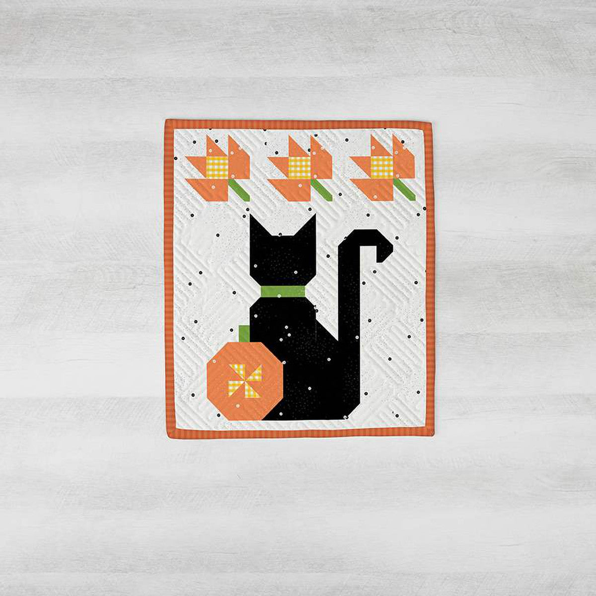2025 Riley Blake Designs No Kitten Around 12x14 tabletop banner kit with fabric and pattern in keepsake box