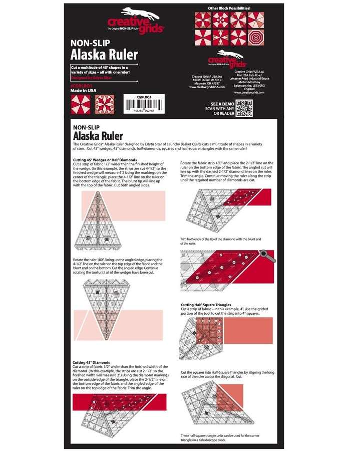 Creative Grids Alaska Ruler CGRLBQ1 – Bella Rose Quilts