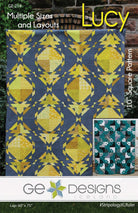 Lucy - 10" Square Pattern quilt with versatile layout options and assorted fabric squares