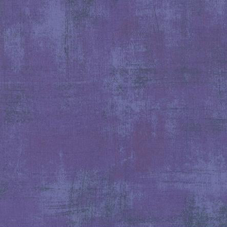 Grunge Basics Hyacinth fabric by BasicGrey for Moda Fabrics showing blue textured pattern sold in half-yard increments