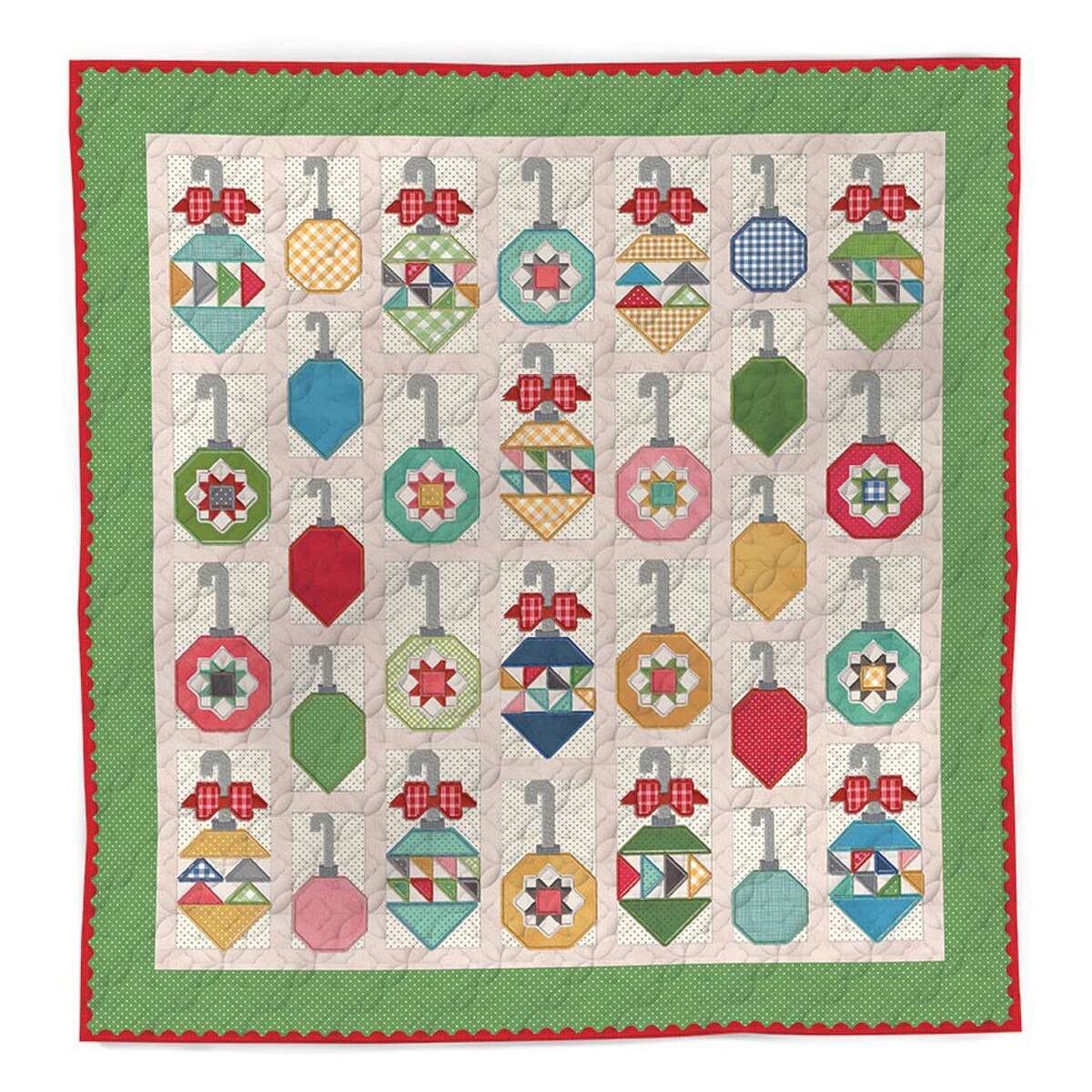 Machine embroidery Decorating the Tree quilt USB by Lori Holt for Riley Blake Designs in three sizes pre-order today