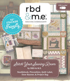Machine embroidery stitch sewing room project bag zipper needlebook pincushion quilt label