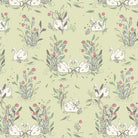 Mademoiselle Swan Soiree fabric by Patty Basemi with soft pastels and vintage floral motifs