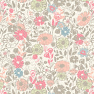 Mademoiselle Le Printemps fabric by Patty Basemi featuring soft pastel florals and delicate vintage motifs