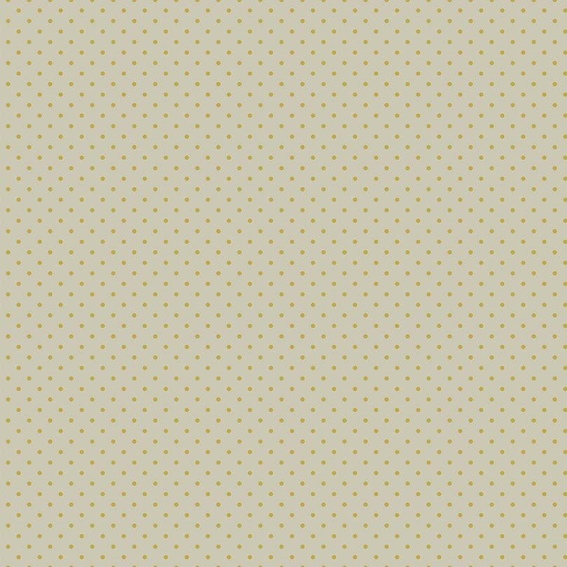 Vintage Cloth beige fabric with small gold polka dots by Sew Kind of Wonderful for Free Spirit Fabrics