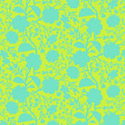 True Colors Wildflower Spring fabric by Tula Pink with turquoise floral pattern on lime green background