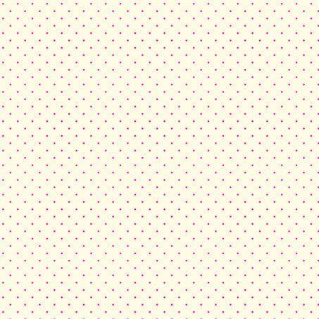 True Colors Tiny Dots Cosmic fabric by Tula Pink with small pink dots on cream background