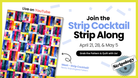 Strip Cocktail Pattern quilt made with 2-1/2" strips in crib, lap, or twin sizes with video tutorial