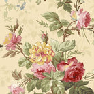 Kathleen's Story wideback floral quilt fabric by Chris Schulte with large multi-colored florals and paisley designs