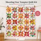 Shooting Star Tempter Quilt Kit with Bonbon Jar fabric by Jen Kingwell, 60x60 inches, pre-order available.