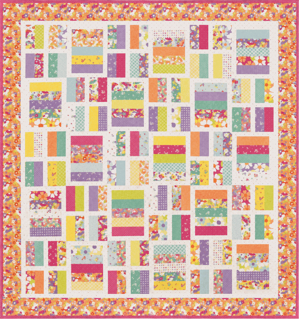 Pre-order Jelly Bar Quilt Kit featuring Joysome by Corey Yoder, 64x70 quilt top and backing option