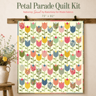 Petal Parade Quilt Kit featuring Sorrel fabric by BasicGrey for Moda Fabrics, 73x82 inches, pre-order with pattern and fabrics included