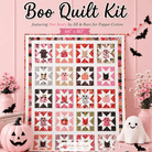 Pre-order Boo Quilt Kit featuring Not Scary fabric by Jill & Rani for a 66” x 80” Halloween quilt top
