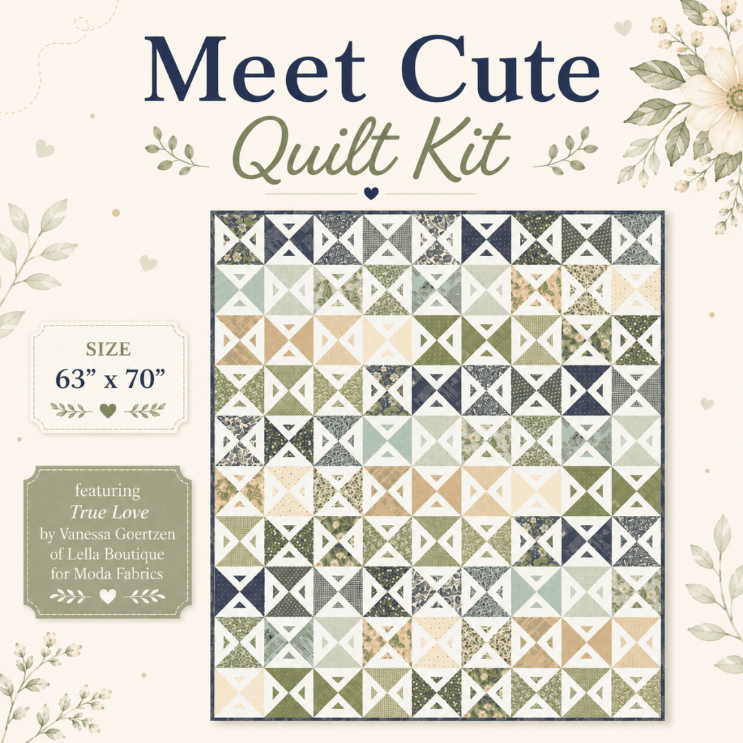 Sugar Cookie Quilt Kit featuring True Love fabric by Vanessa Goertzen, 63x70 inch quilt top and binding included