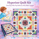Hyperion BOM Quilt Kit with Polka Pop Elementals Batiks and Leslie Ryan pattern in keepsake box 64.5" x 76.5"
