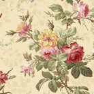 Kathleen's Story Large Floral Multi fabric by Chris Schulte featuring delicate florals and paisley patterns