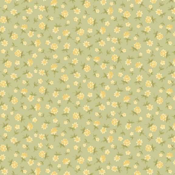 Kathleen's Story quilt fabric with delicate florals and paisley by Chris Schulte for Marcus Fabrics