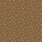 Kathleen's Story Brown Tossed Flowers fabric by Chris Schulte featuring delicate florals and paisley patterns
